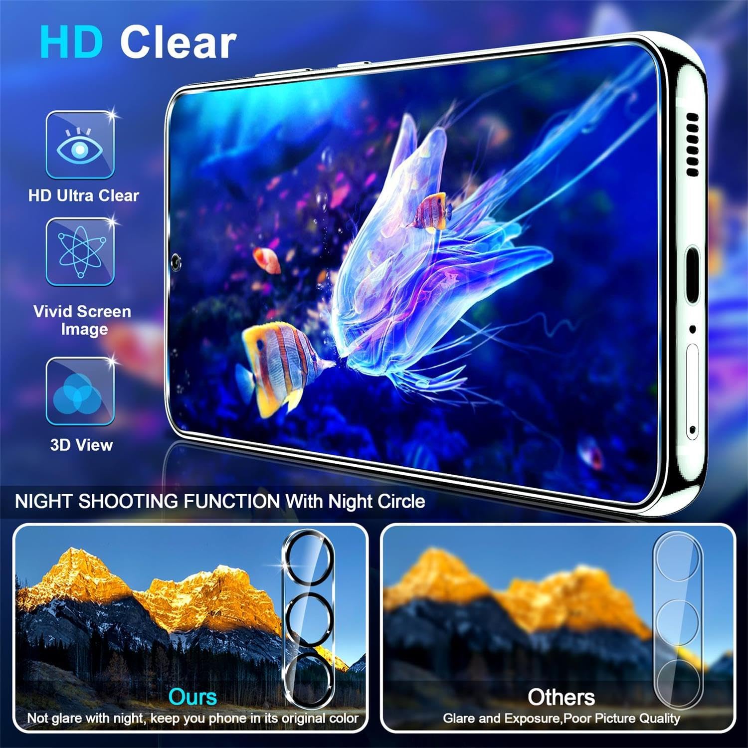 Thumbnail 2 de Galaxy S26 tempered glass 6.9 inch 3 pack