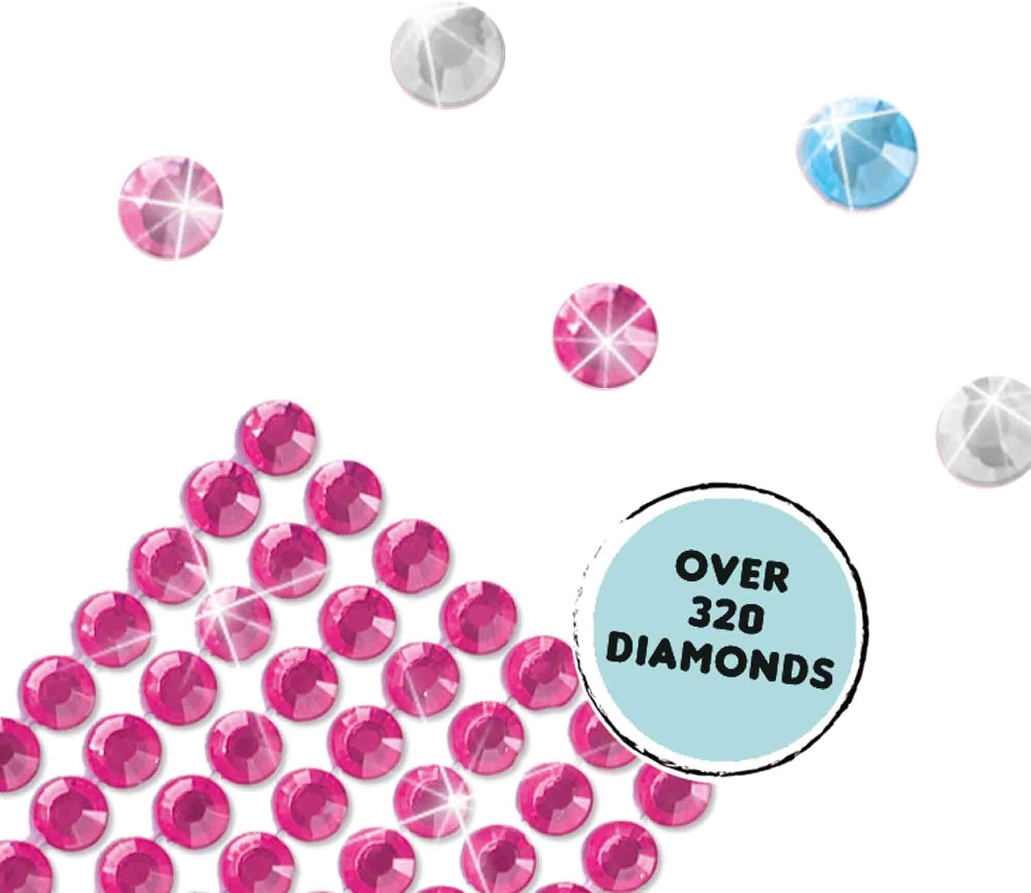 Detalle de SES Diamant-Mosaik LOL (14195), Pink – Diamant-Mosaike zum Selbergestalten