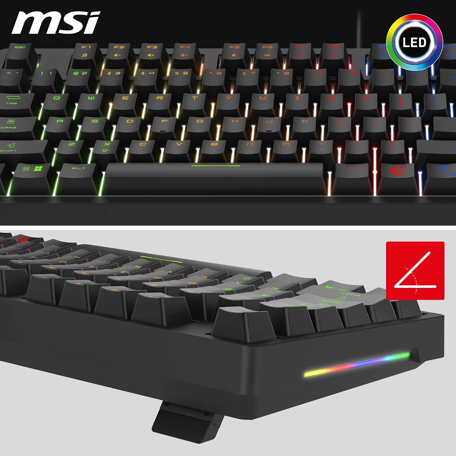 Thumbnail 4 de MSI Forge GK320 FR Clavier Gaming Mécanique AZERTY