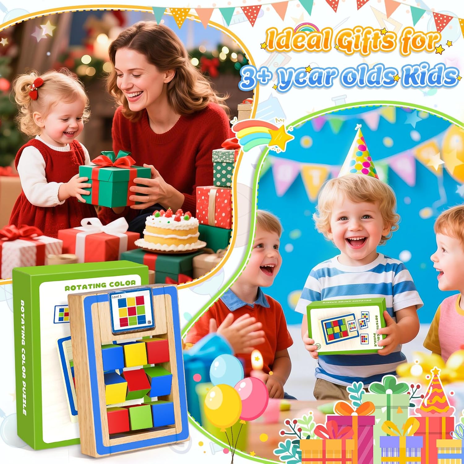 Thumbnail 6 de Montessori Wooden Colour Matching Toy for 3–5 Year Olds