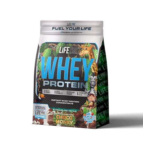 Detalle de Life Pro Whey Protein Choco Monky 2 kg de LIFE PRO NUTRITION