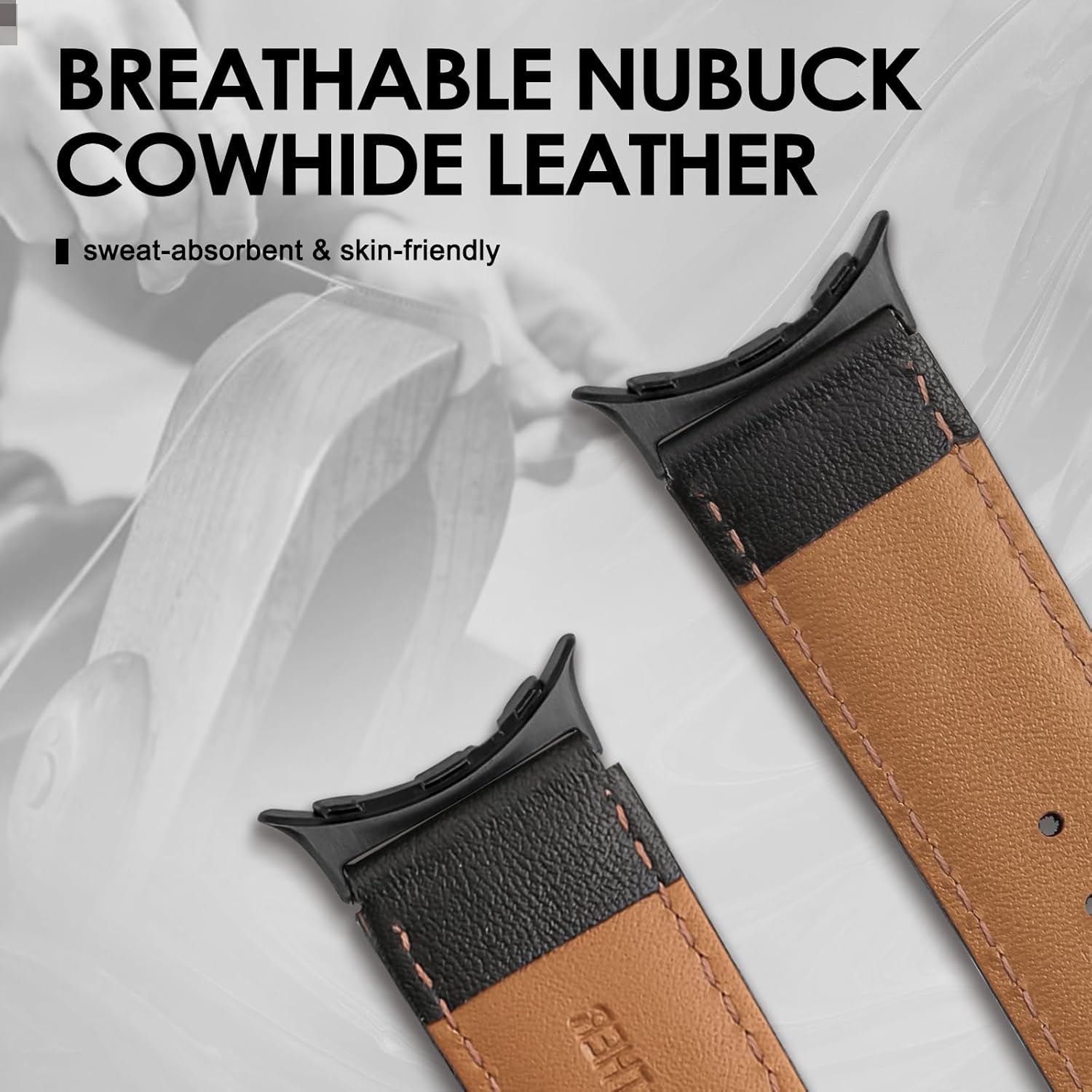 Thumbnail 2 de Tuocal Genuine Leather Strap for Google Pixel Watch 2 (2023) – Adjustable, Breathable & Elegant