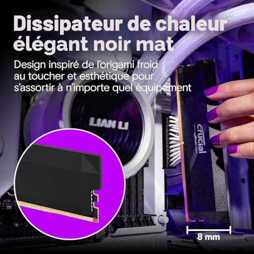 Thumbnail 4 de Crucial Pro RAM DDR5 32Go Kit (2x16Go) 6000MHz CL36 – Overclocking Gaming, Intel XMP 3.0 / AMD Expo