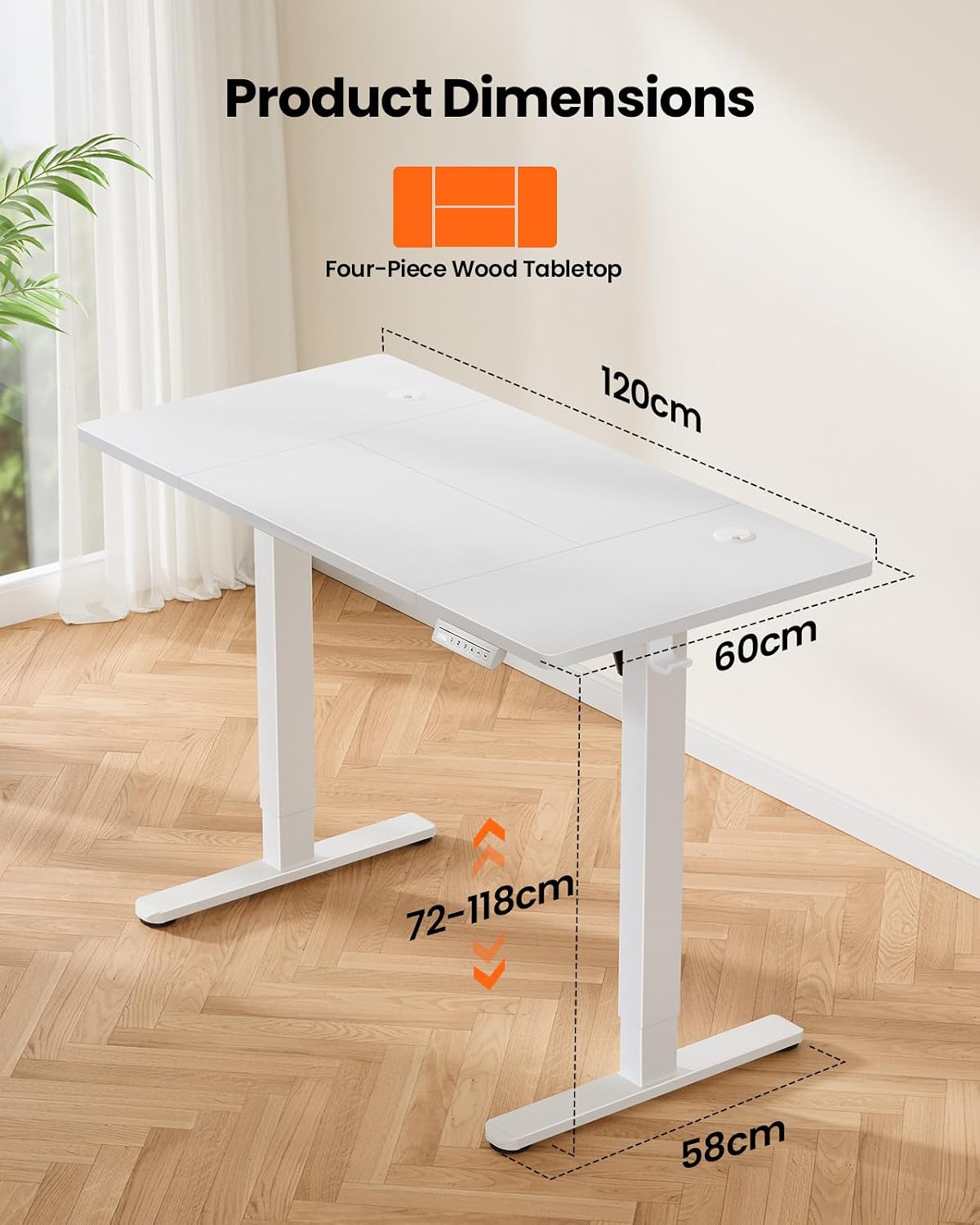 Thumbnail 5 de ErGear Electric Standing Desk 120×60 cm