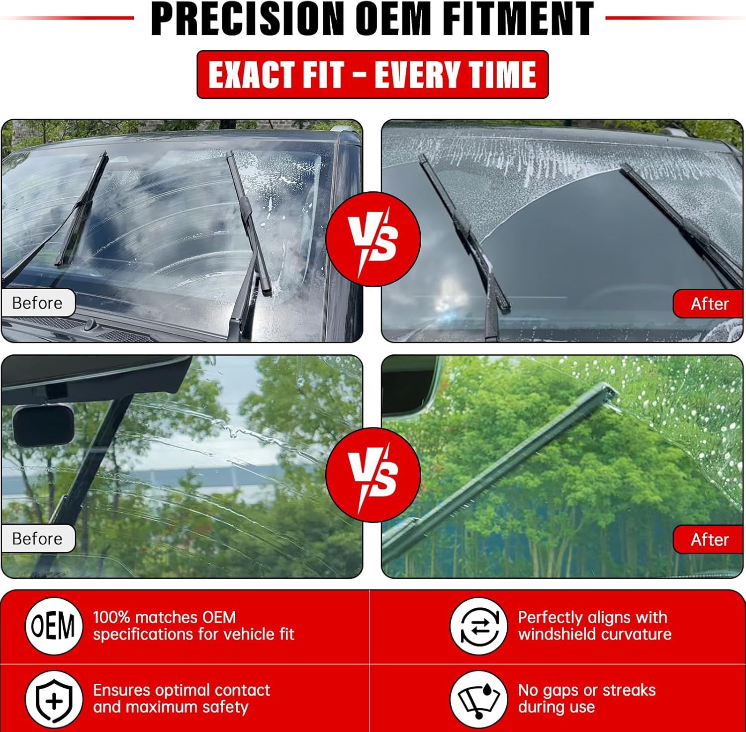 Thumbnail 4 de RAINTOK Windshield Wiper Blades 26" 17" 14