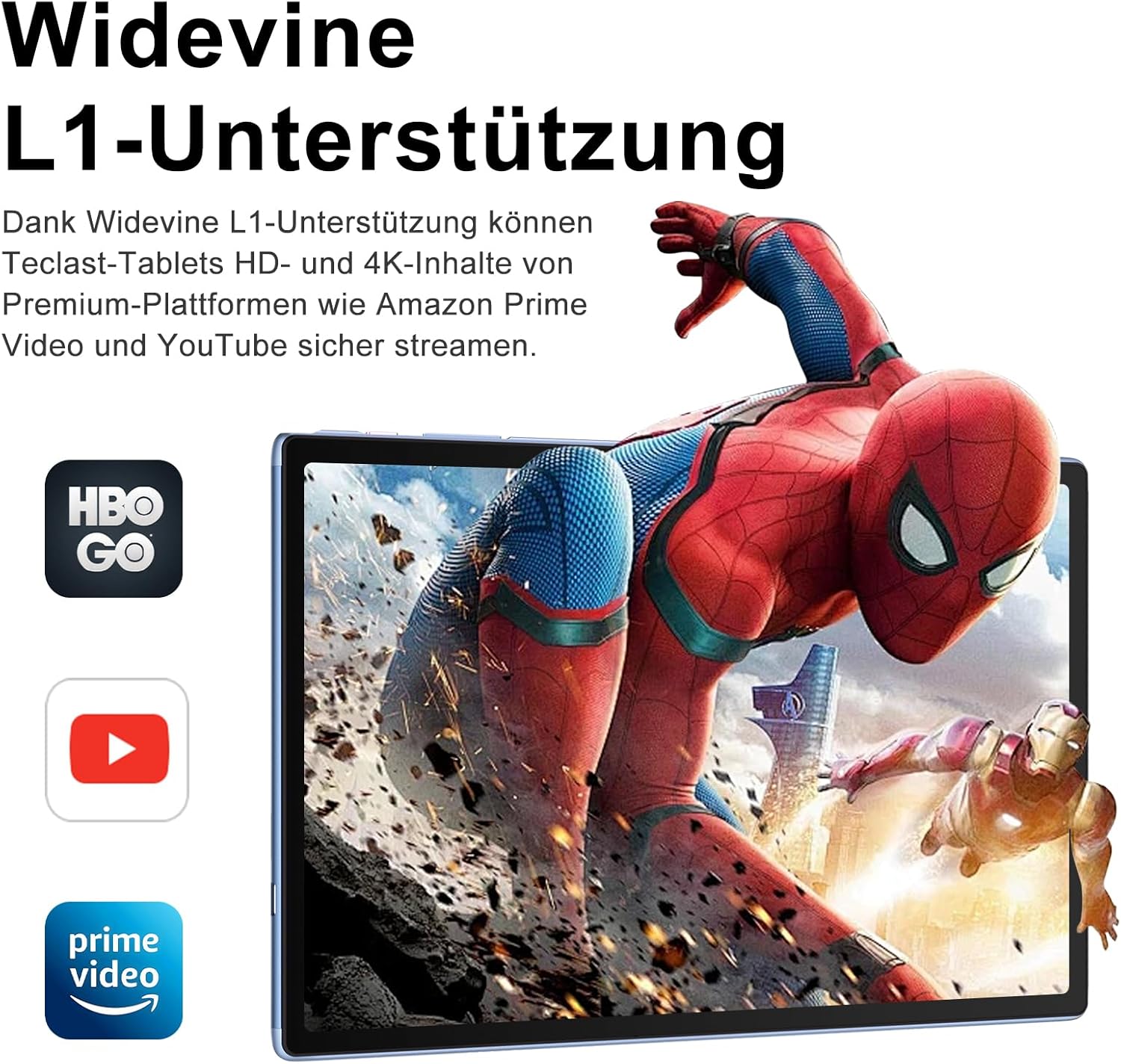 Thumbnail 3 de SUAAT 2026 Android 15 Tablet (10,1 Zoll) mit Gemini AI, 30 GB RAM, 128 GB Speicher & 8.000 mAh – 2TB microSD möglich