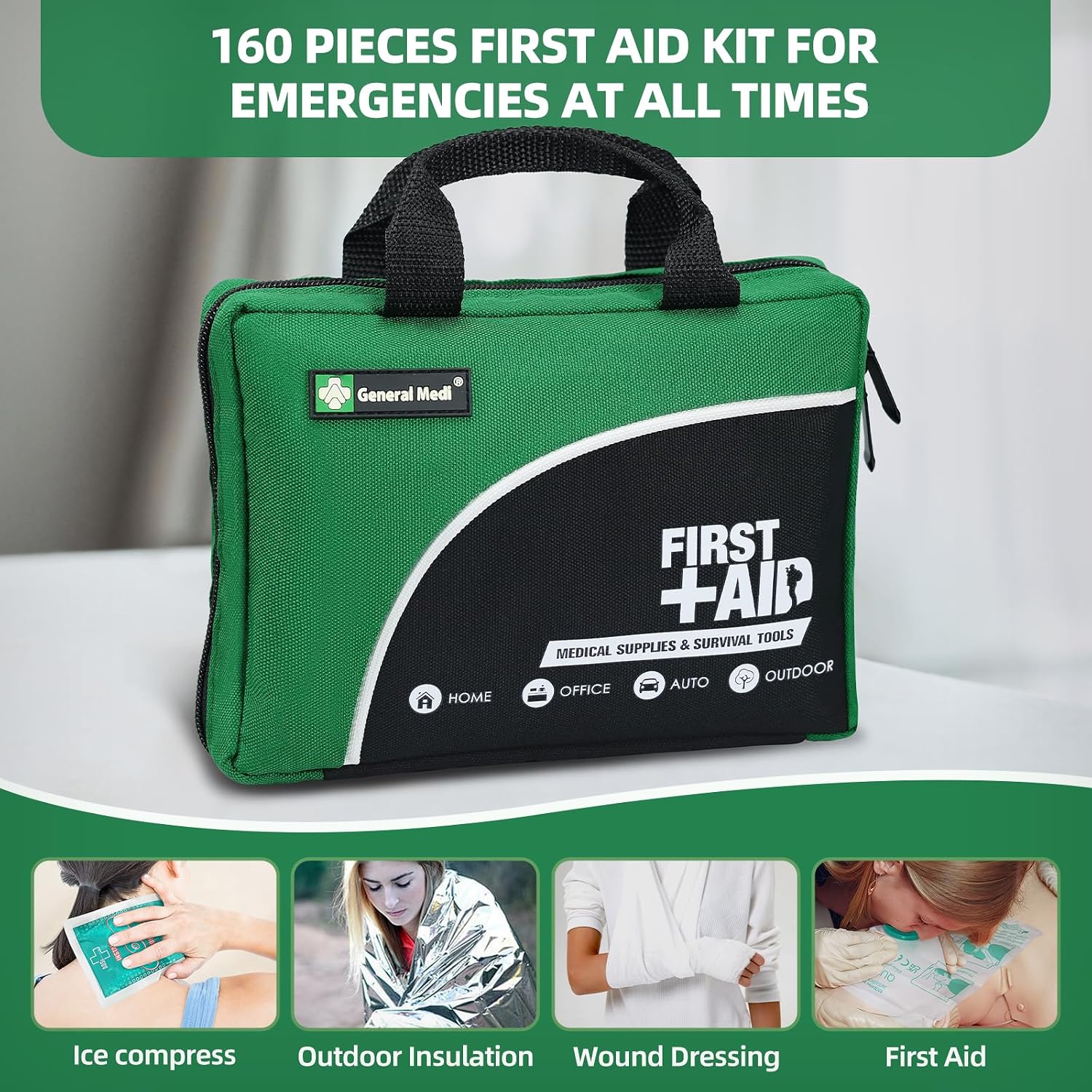 Detalle 2 de General Medi 160 Piece Compact First Aid Kit