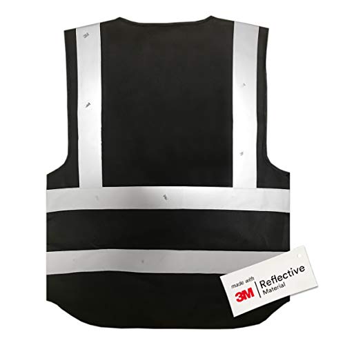 Detalle de Salzmann Chaleco de Seguridad XS-6XL con cinta reflectante 3M: visibilidad y practicidad para trabajo diario