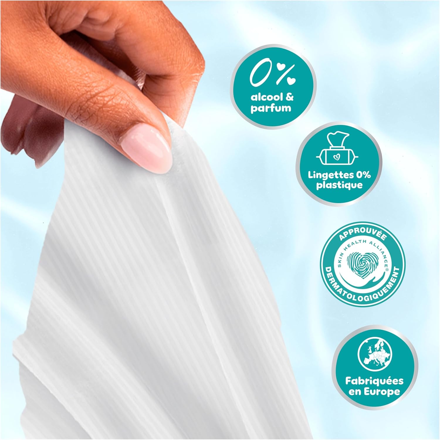 Thumbnail 4 de Lingettes bébé Pampers 99% d’eau – 18 paquets de 60 lingettes (1080 lingettes)