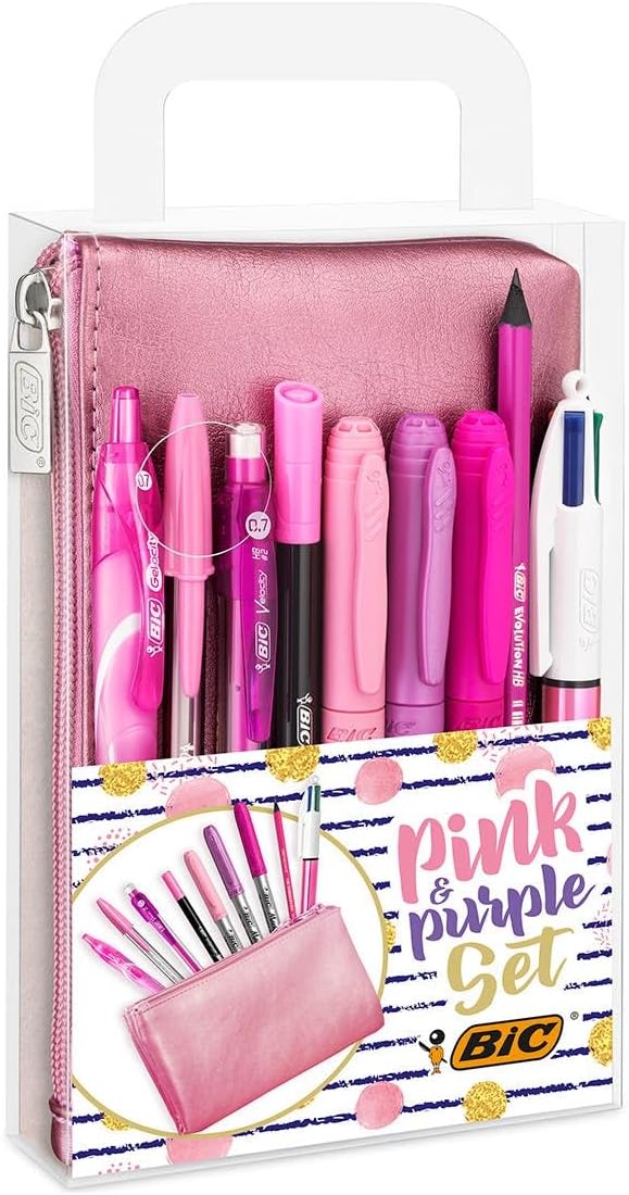 Detalle de BIC Stifte Set 2 Kugelschreiber 1 Federmäppchen