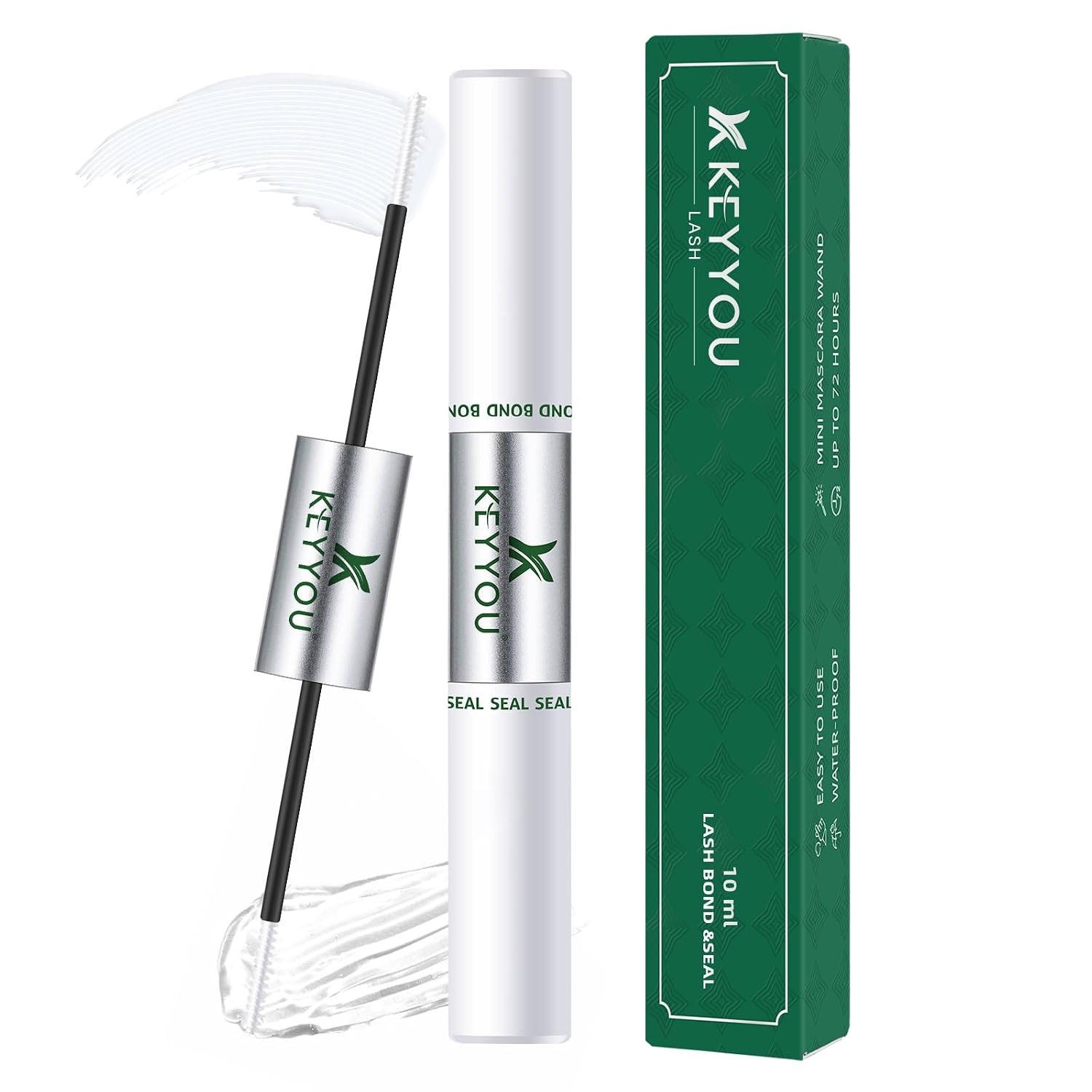 Detalle de KEYYOU 10ml White Lash Bond and Seal for Waterproof Lash Clusters