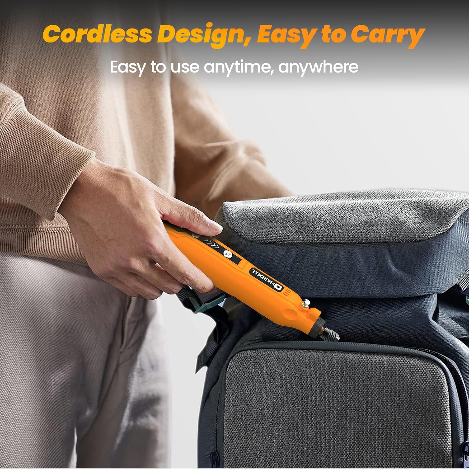 Detalle 2 de HARDELL Cordless Rotary Tool, 69-Piece Kit