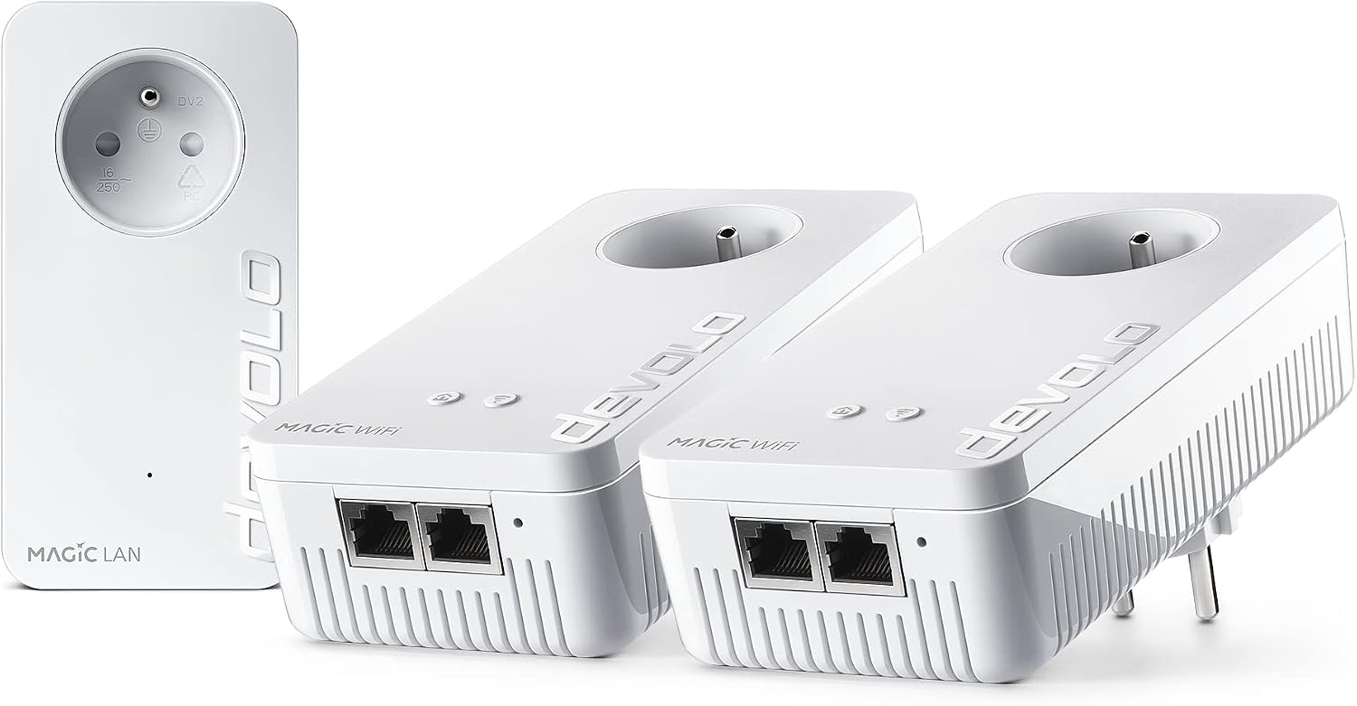 Thumbnail 4 de devolo Magic 2 WiFi 6 Next – zestaw Powerline z gniazdem i 2 portami Gigabit Ethernet