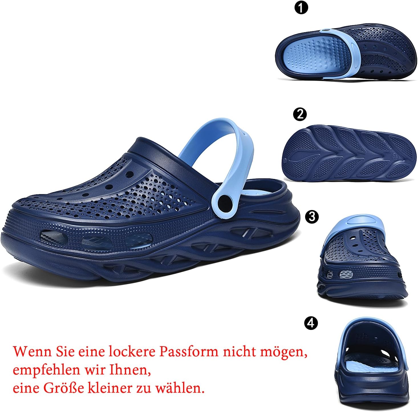 Thumbnail 2 de GULAKY Clogs & Pantoletten für Herren – Orthopädische EVA-Einlegesohle, atmungsaktiv, rutschfeste Sohle