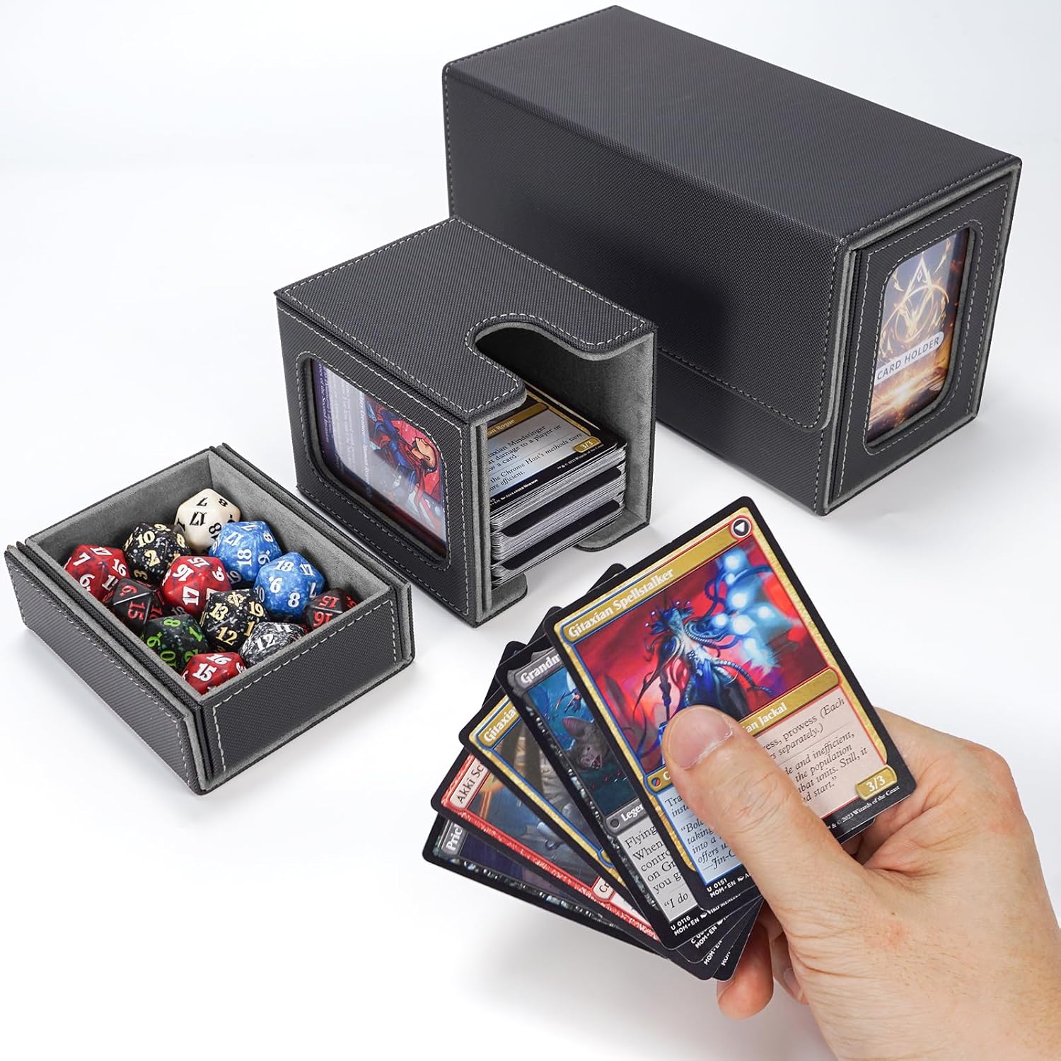Thumbnail 6 de AFIING MTG Commander Card Storage Box 220 cards