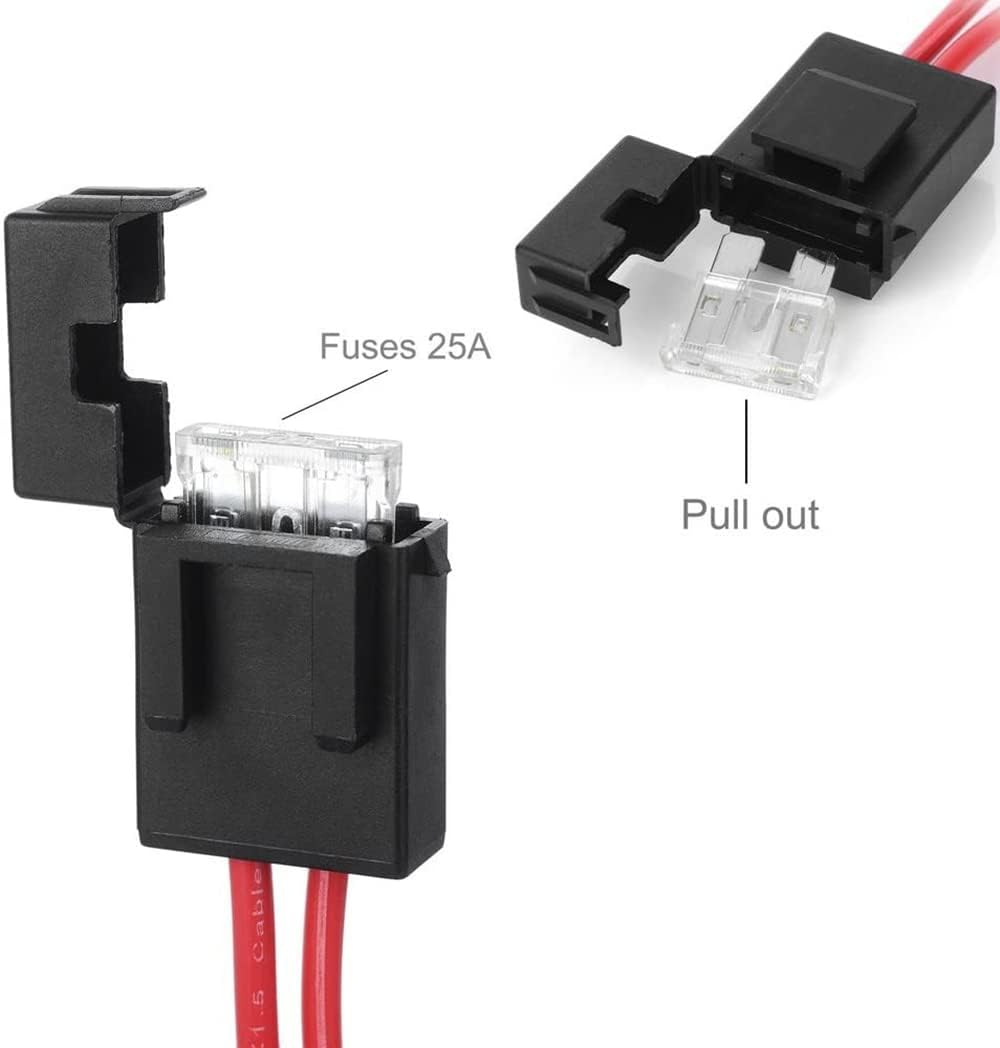 Detalle de 2M 12V Car Cigarette Lighter Extension Cable with 25A Fuse and Copper Crocodile Clips