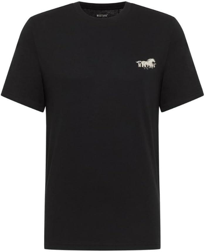 Detalle de MUSTANG Herren Style Austin T-Shirt – Lässiger Komfort aus Bio-Baumwolle