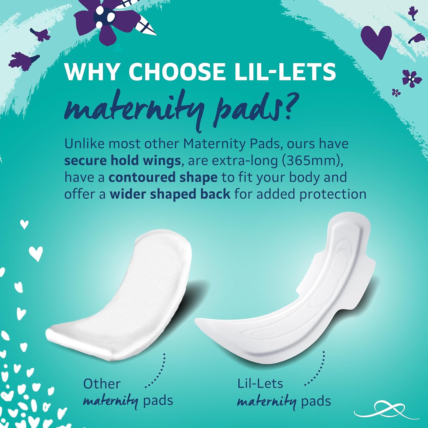 Thumbnail 4 de Lil-Lets Maternity Pads with Wings – Extra Long Maxi Thick (30 pads, 3 packs)