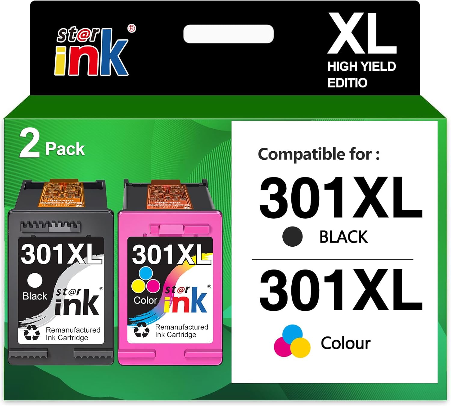 Detalle de st@r ink 301 XL Multipack für HP 301