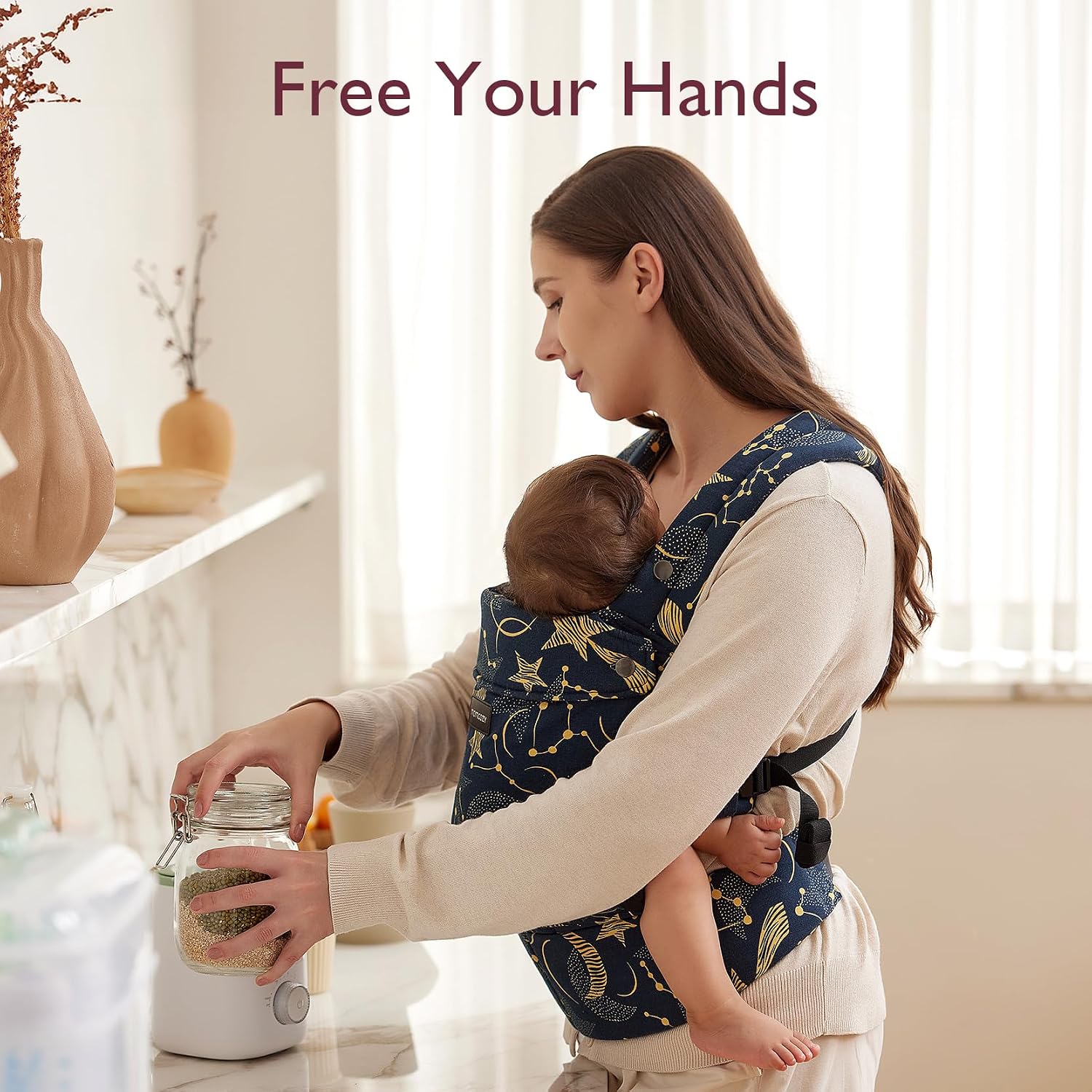 Thumbnail 5 de Momcozy Baby Carrier Ergonomic Starry Sky