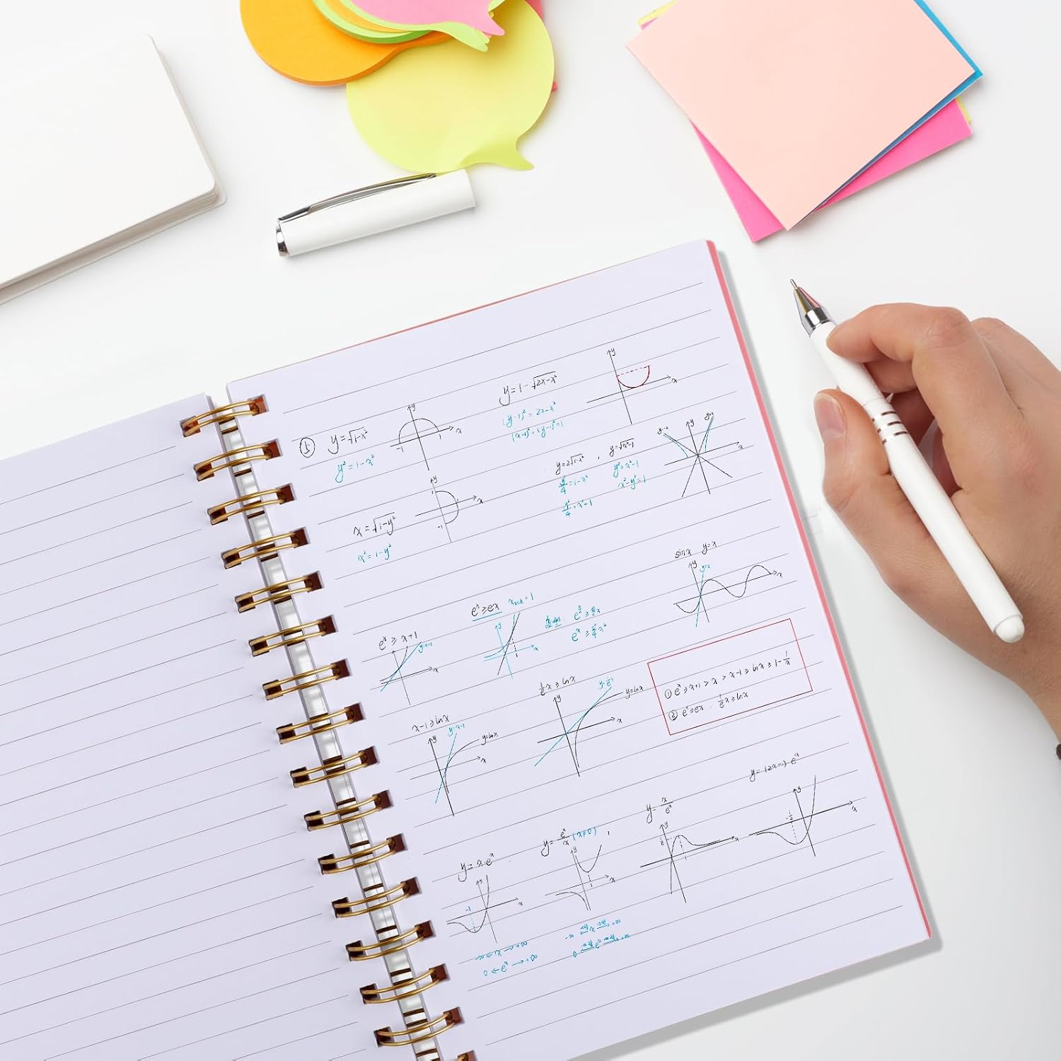 Thumbnail 5 de HIJYOO A5 Journal Notebook with PVC Waterproof Cover, 200 Pages (100GSM) – Pink