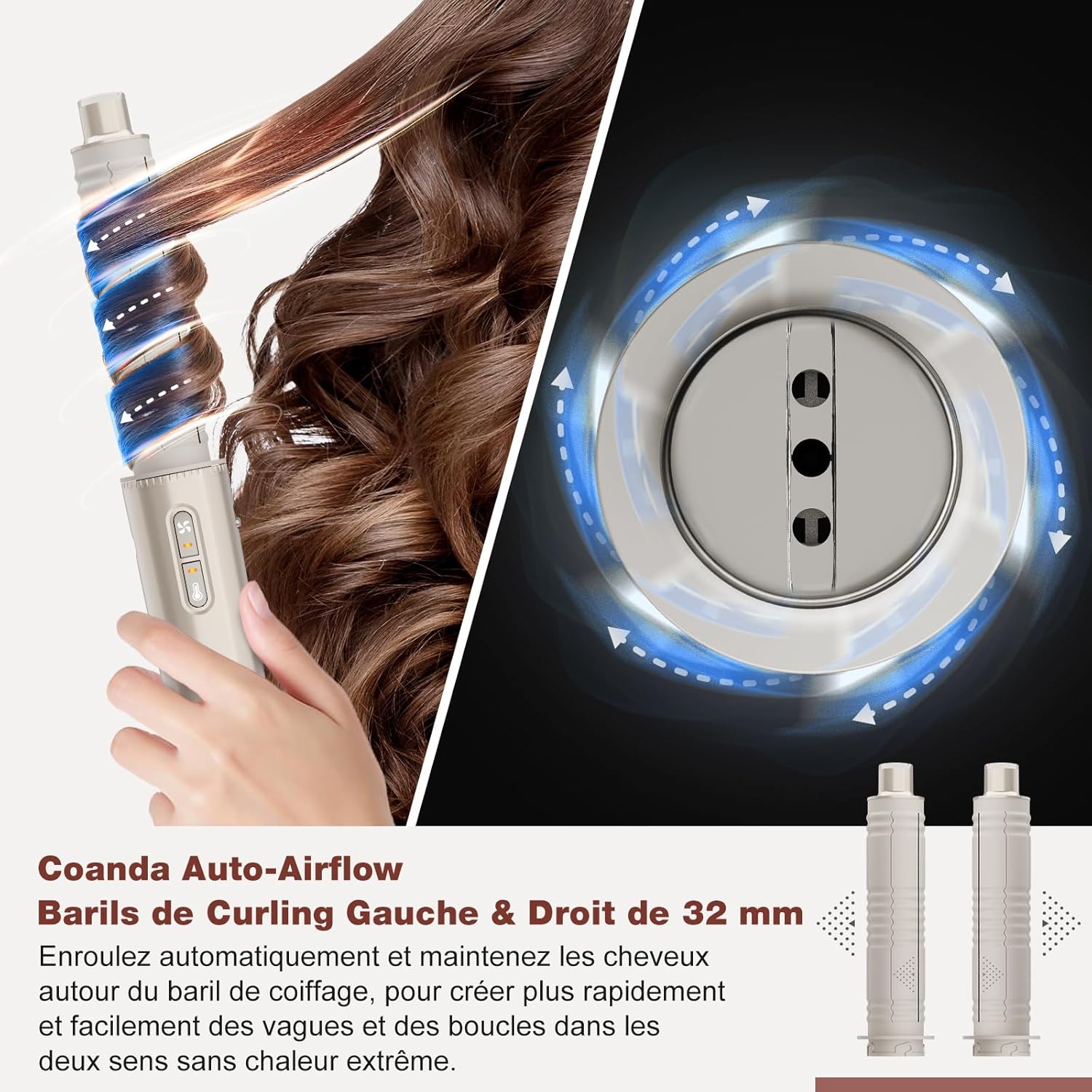Thumbnail 4 de 7MAGIC 7 en 1 Airstyler: polyvalence professionnelle pour coiffure à domicile