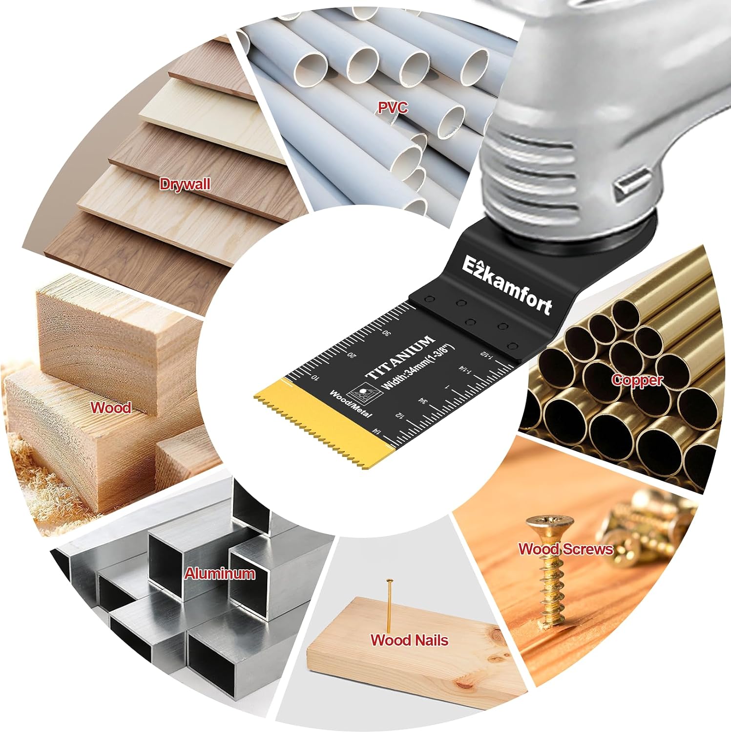 Thumbnail 6 de 25-teiliges Multitool Sägeblätter Set – kompatibel mit Einhell, Dremel, Parkside, Bosch und mehr