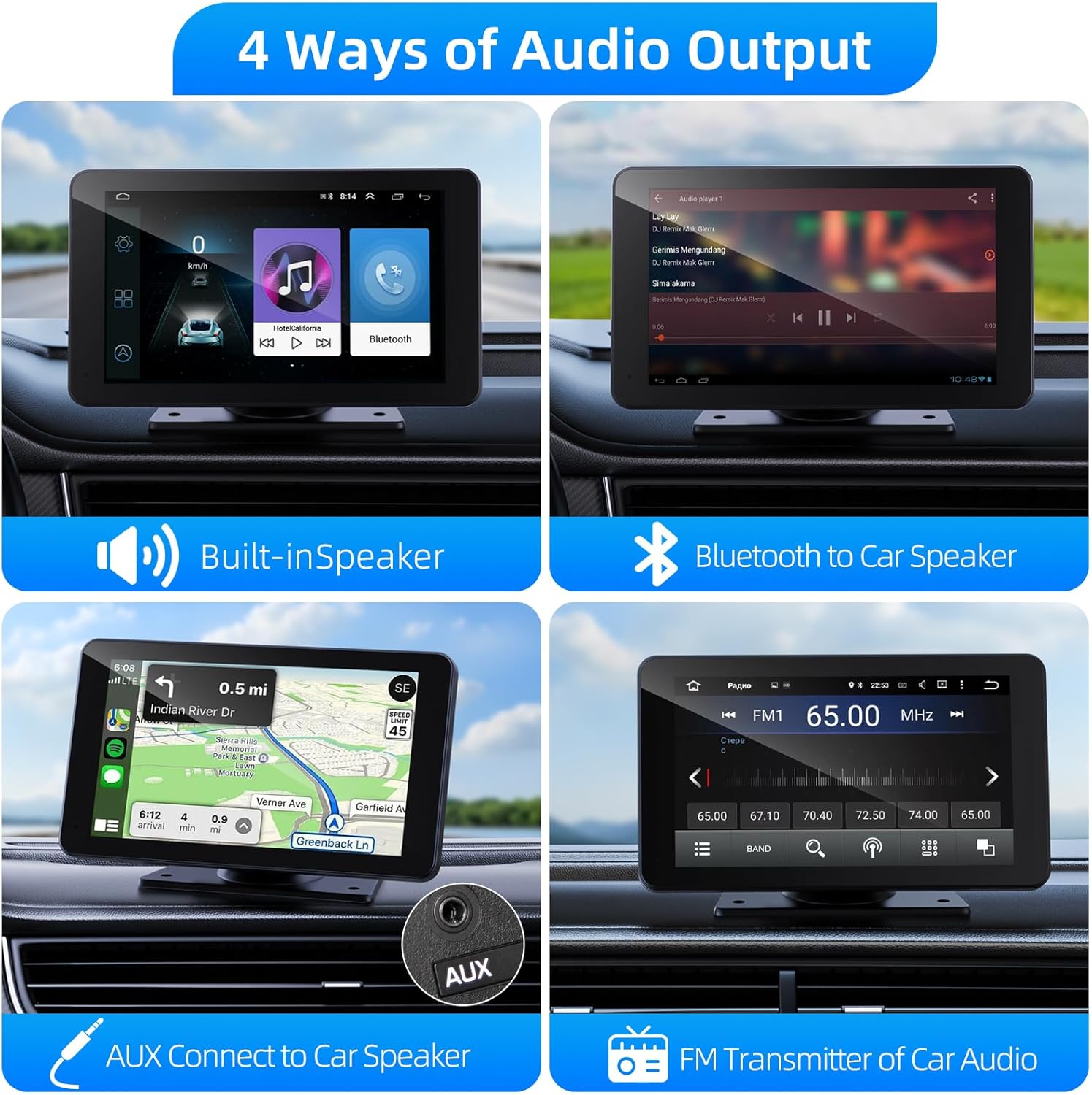 Thumbnail 4 de VUKARUAL Wireless Carplay 7" Screen 📱