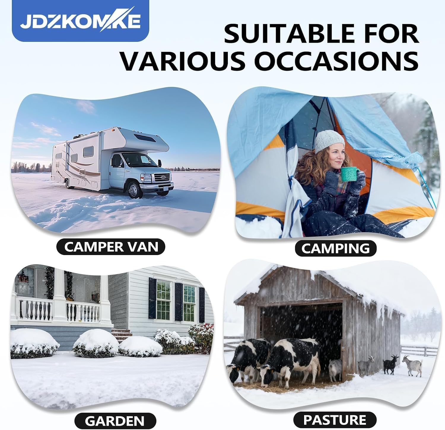 Thumbnail 6 de JDZKOMKE 30FT Heated RV Water Hose, Lead-Free with PVC and Brass Fittings