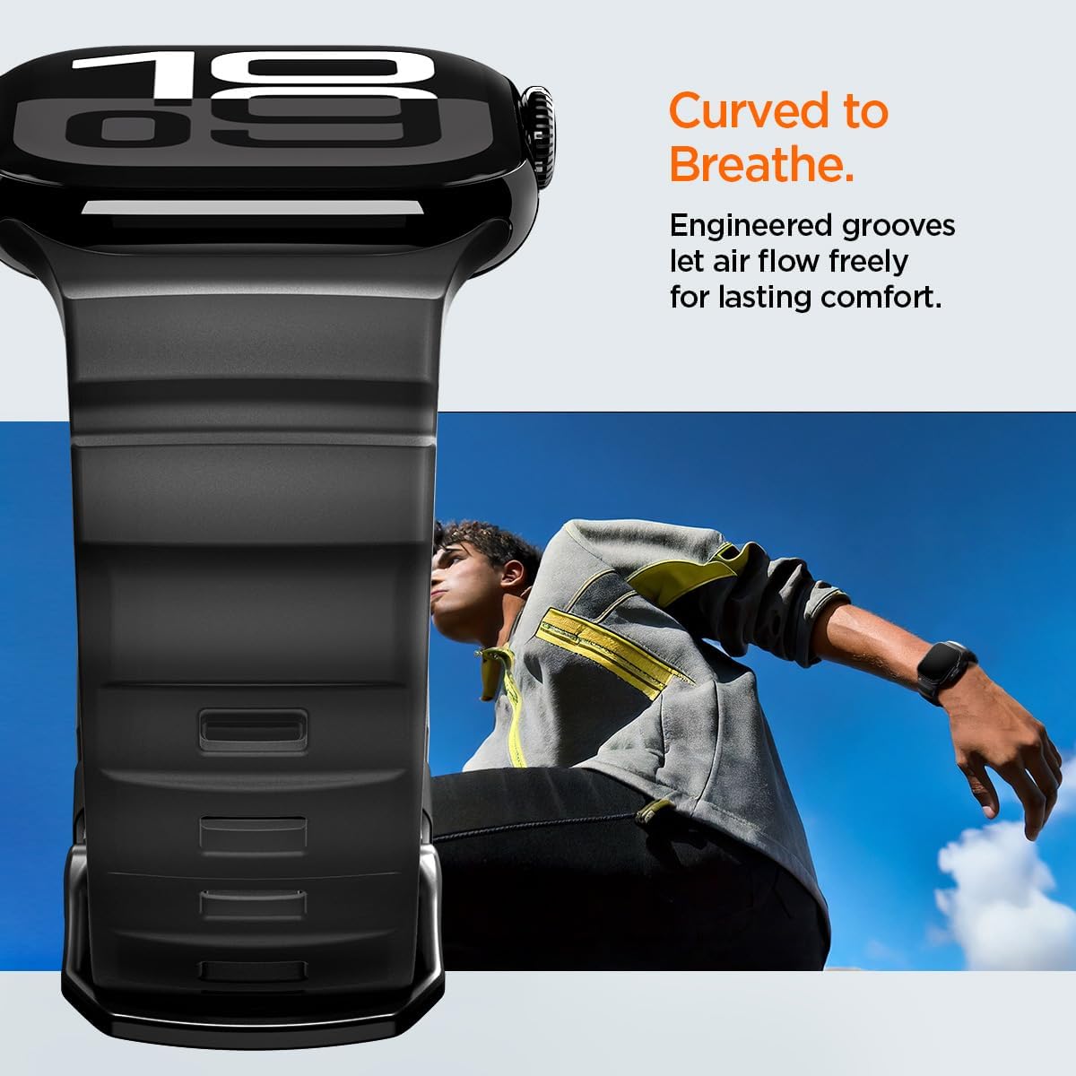 Thumbnail 5 de Spigen Basic cinturino in silicone per Apple Watch (compatibile Ultra 3/2/1 49mm, Series 11/10 46mm e altri)