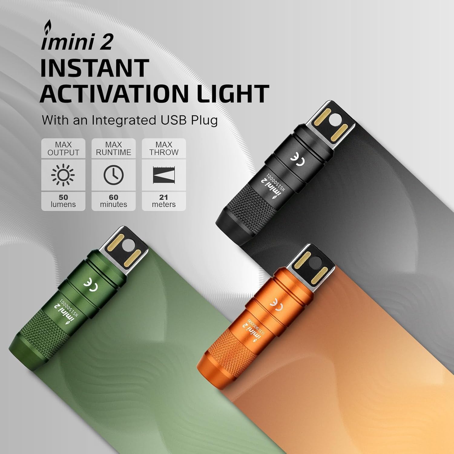 Thumbnail 1 de OLIGHT keychain flashlight, 50 lumens