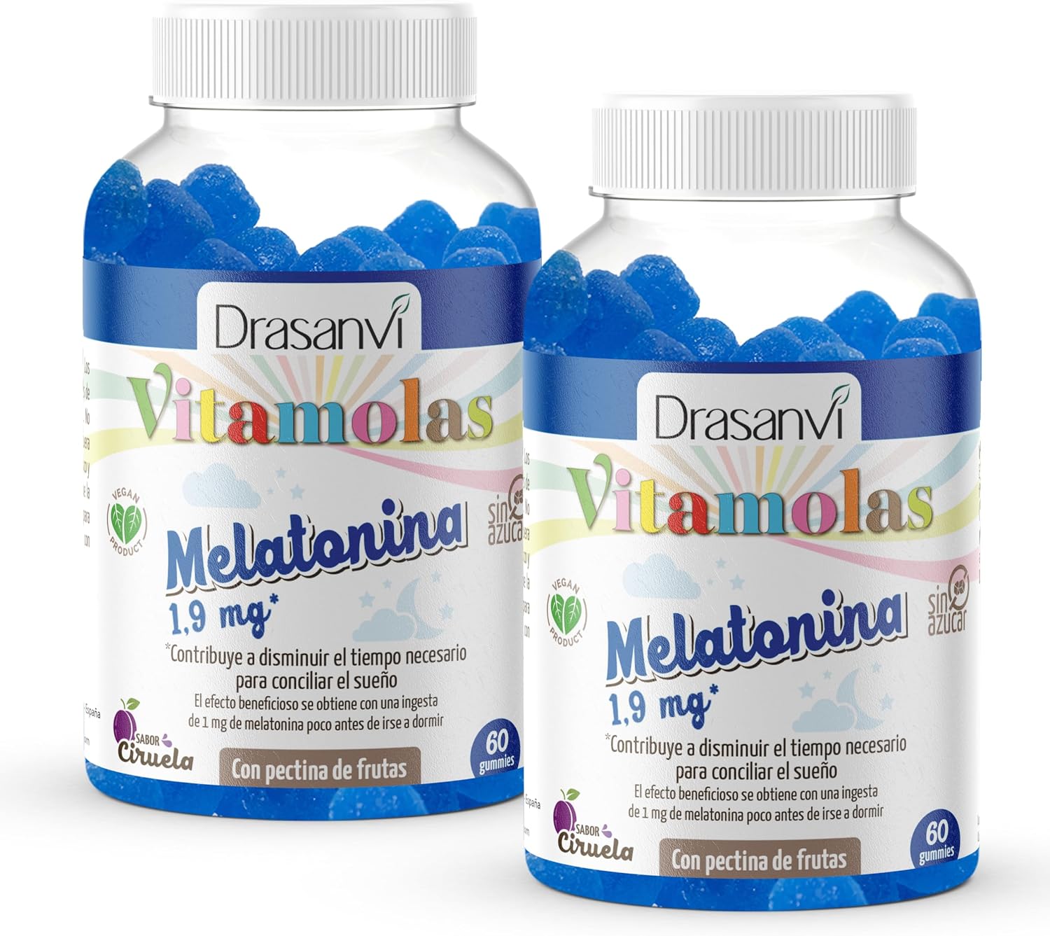 Detalle de Drasanvi Melatonina Gominolas 1,9 mg – 2 meses de suministro