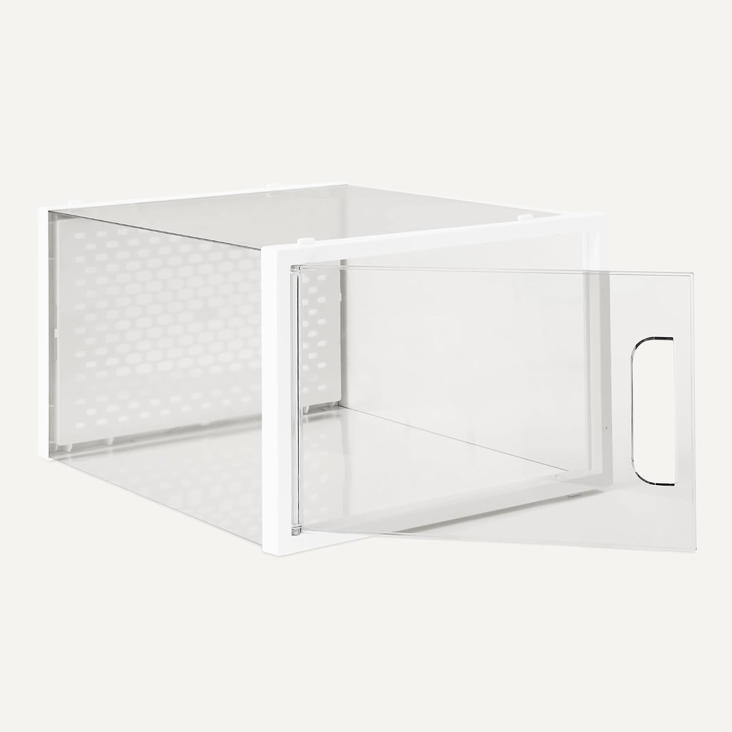 Detalle de Amazon Basics pudełka na buty, 12 szt., duże, przezroczyste i składane