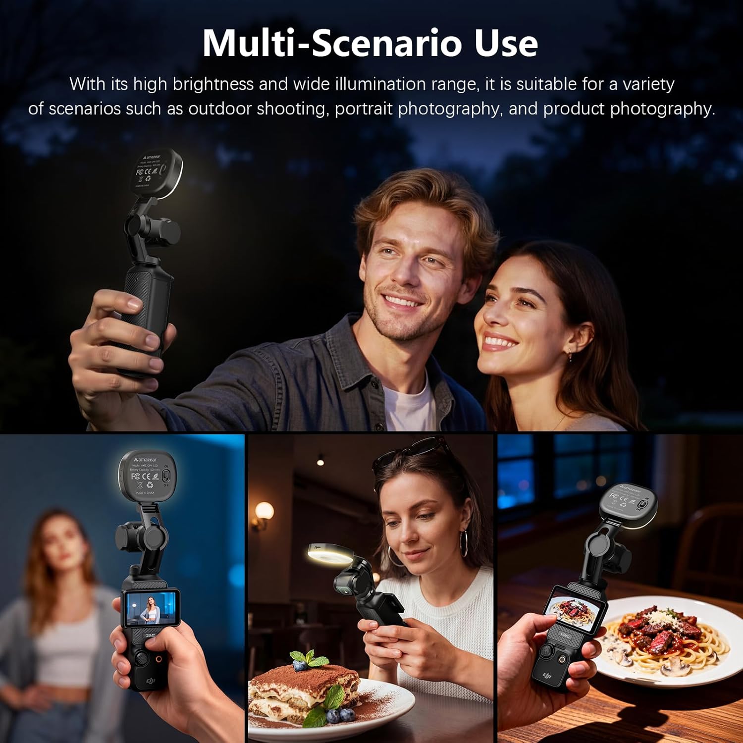 Detalle 2 de AMAZEAR LED Light for DJI Osmo Pocket 3