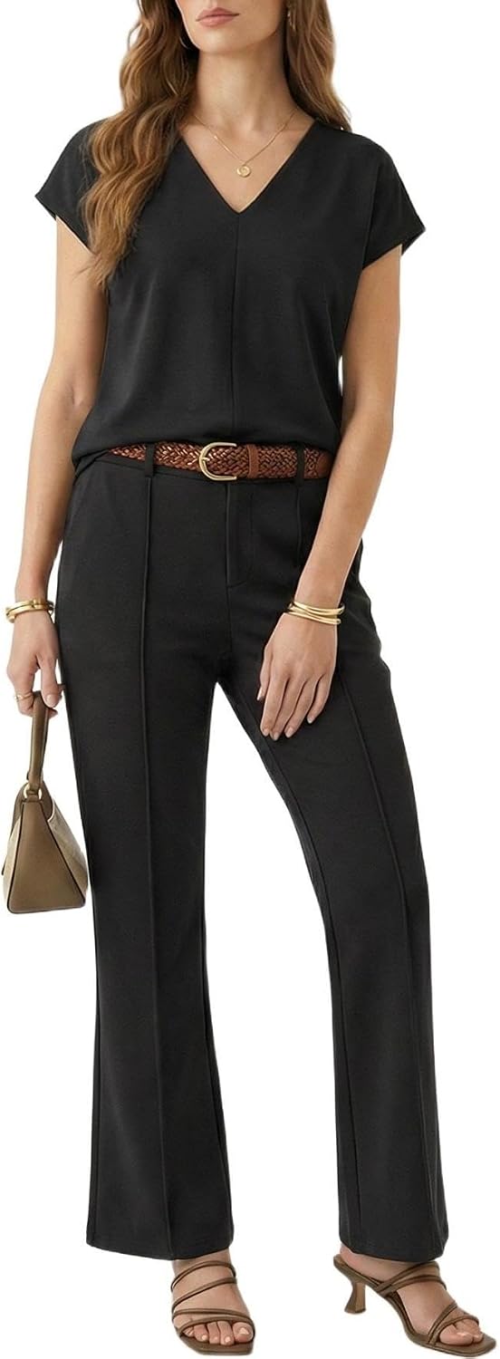 Detalle de GRECERELLE Womens 2-Piece Tracksuit – Airport Lounge Travel Set
