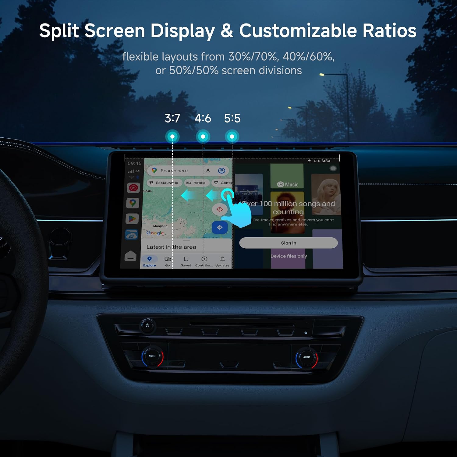 Thumbnail 6 de ATOTOSELECT Wireless CarPlay Adapter: 8G+128G, 4G LTE, GPS, Full Android OS
