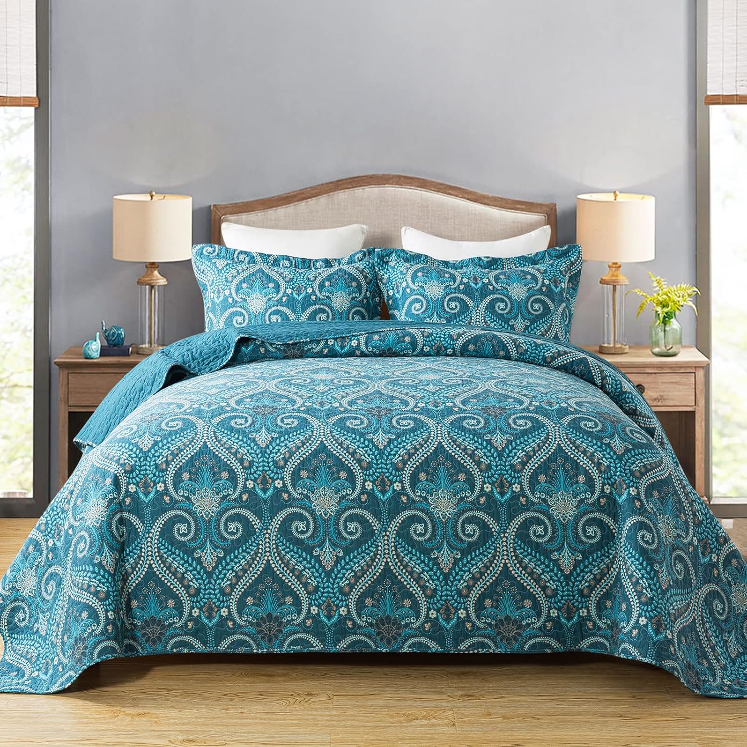Thumbnail 6 de Travan 3-Piece Quilt Set Queen 90x98