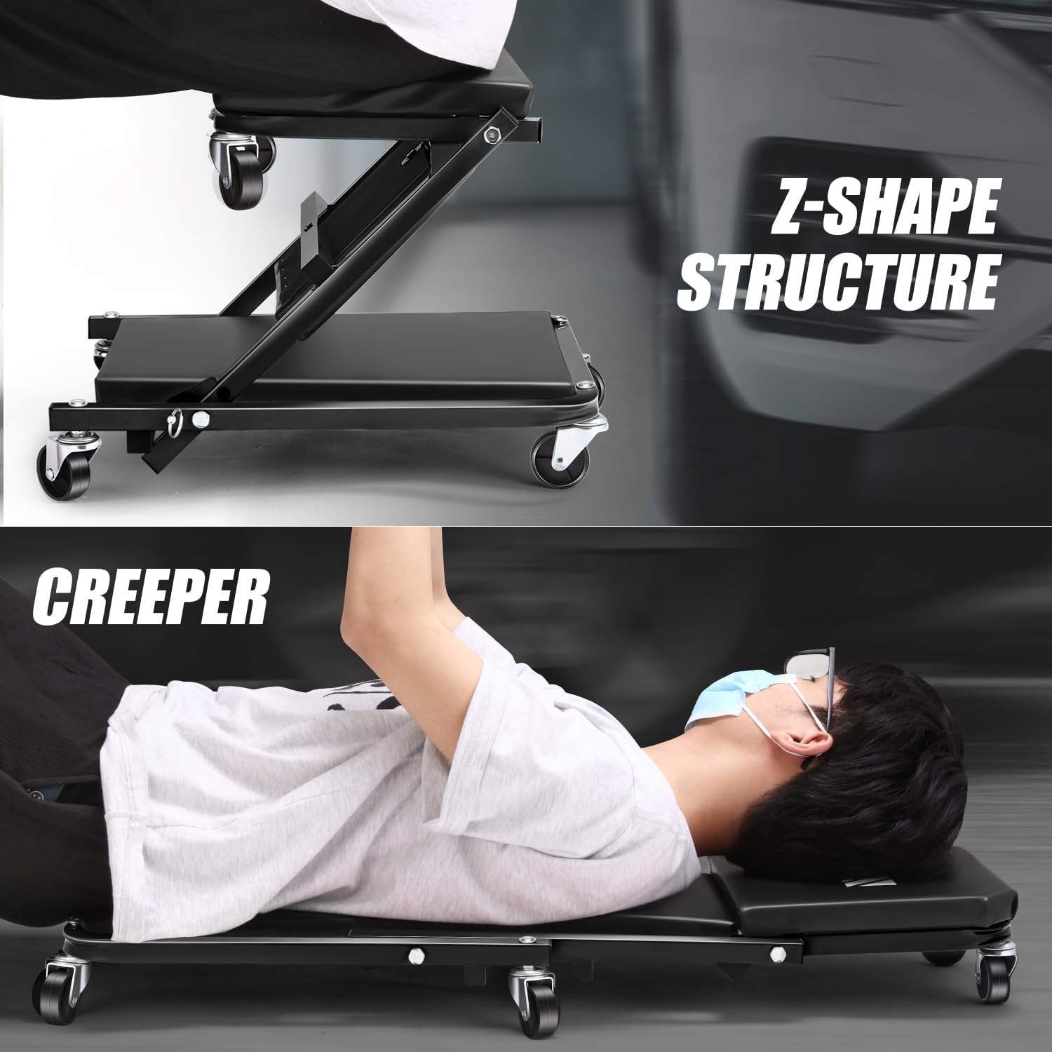 Thumbnail 6 de DNA MOTORING TOOLS-00493 36in Rolling Z Creeper