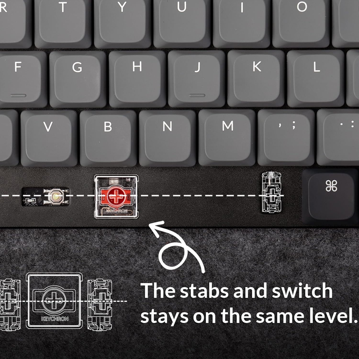 Thumbnail 6 de Keychron K3 QMK Ultra-Slim Wireless Keyboard (UK Layout) – Version 3