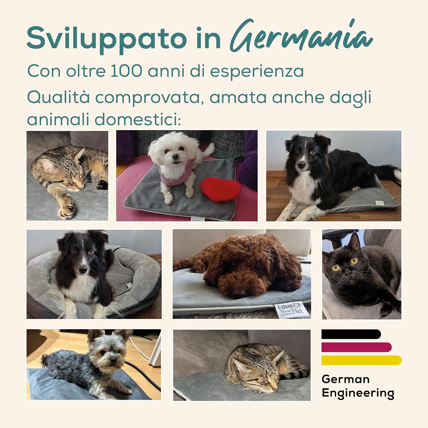 Detalle 2 de Beurer Love Your Pet Lilli tappetino riscaldante S 41x34 cm