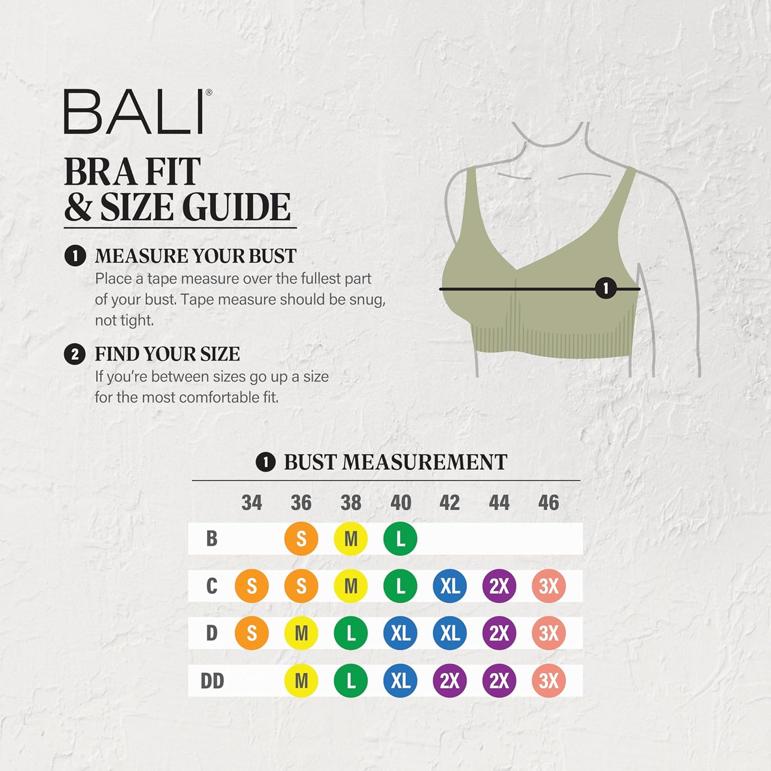Thumbnail 5 de Bali Women's Comfort Revolution Wireless Bra – Full Coverage, Seamless, Targeted Shaping