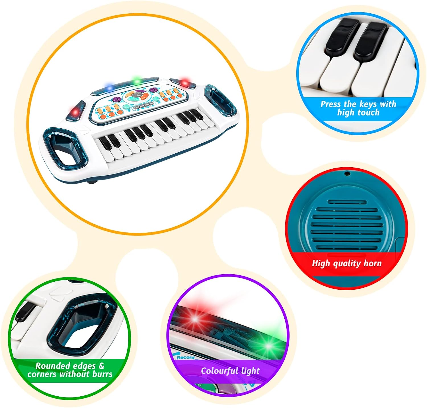 Thumbnail 3 de Shayson 24-key Toddler Piano Keyboard