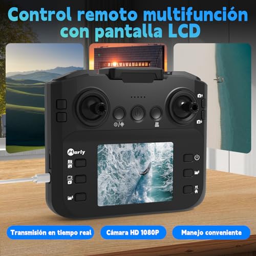 Detalle de Morlyrctooy Dron con Cámara 4K M18LCD: plegable y estable para exteriores e interiores