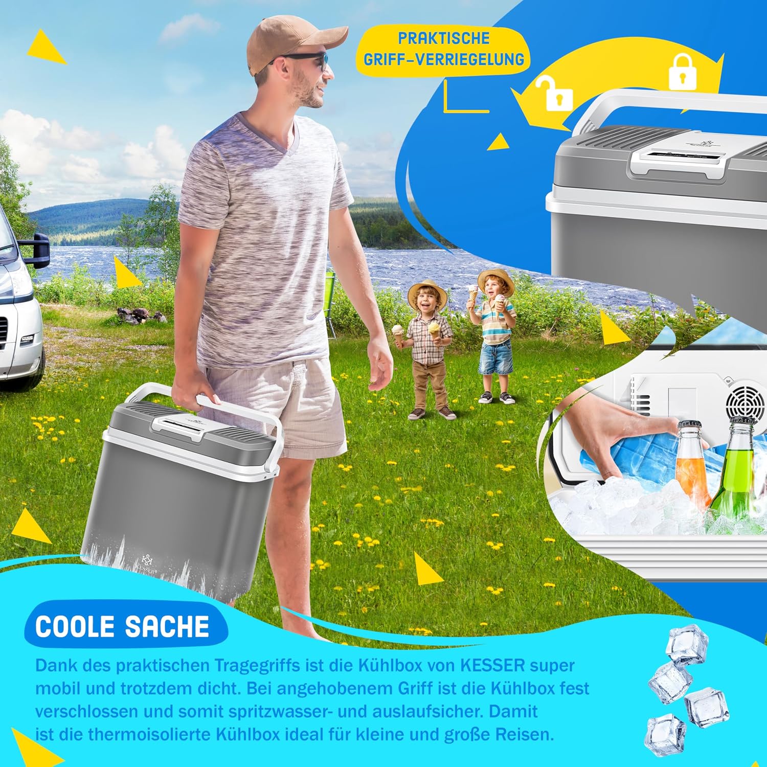 Detalle de KESSER 24 Liter Kühlbox