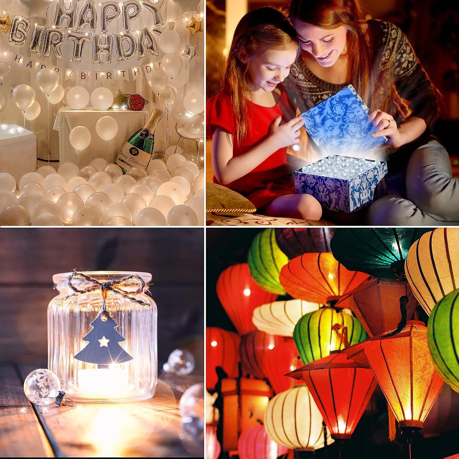 Detalle de Aogist Balloon Lights, 100-Pack