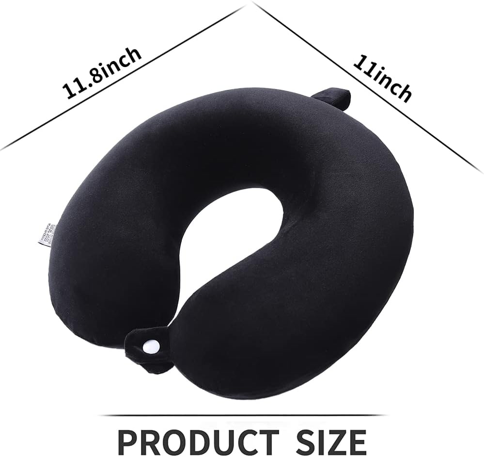 Thumbnail 5 de Cozy BoSpin Reisekissen mit Memory-Foam für Nacken & Schlaf – kompakt, leicht, U-Form (Schwarz)