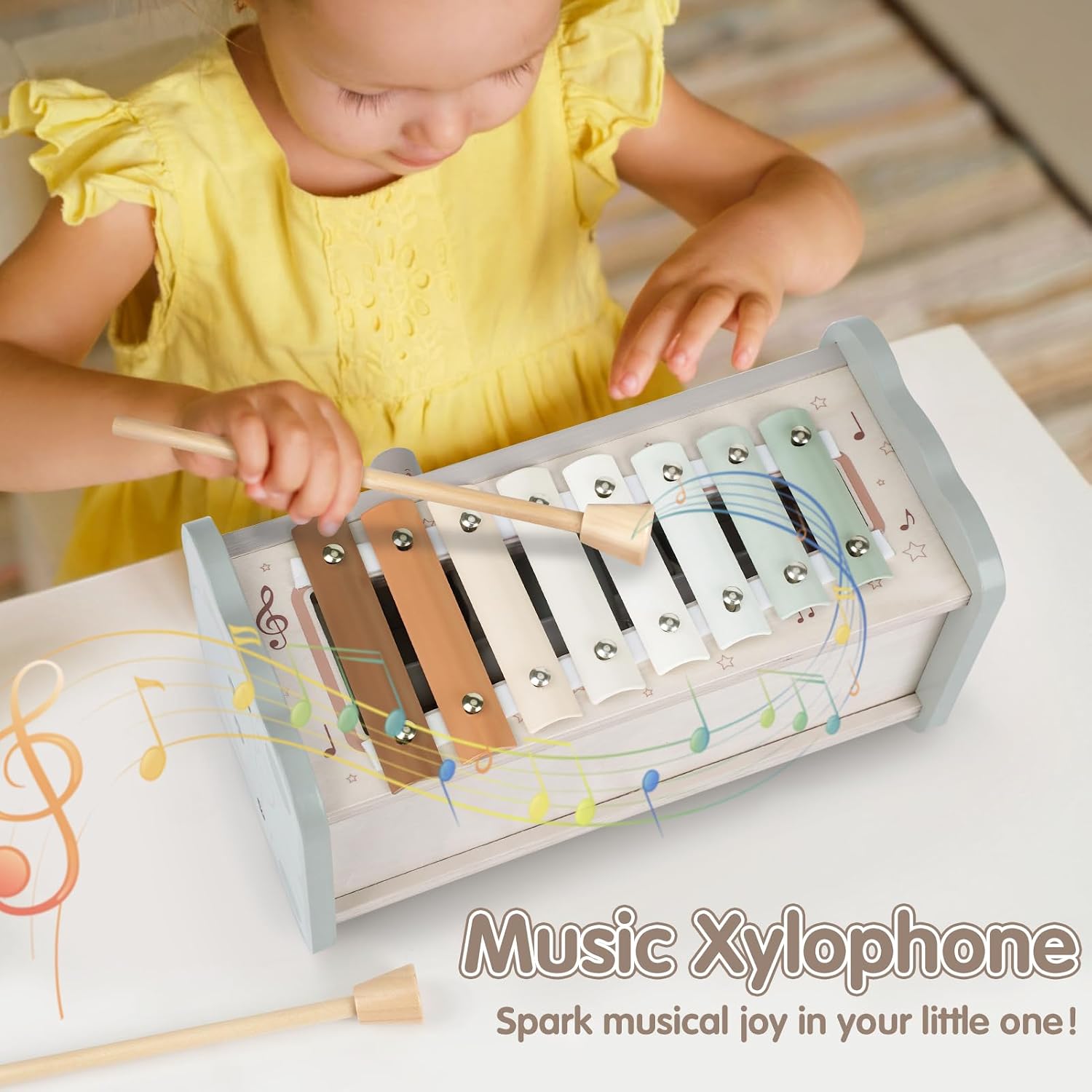 Detalle 2 de DINORUN Montessori Spielzeug 4‑in‑1