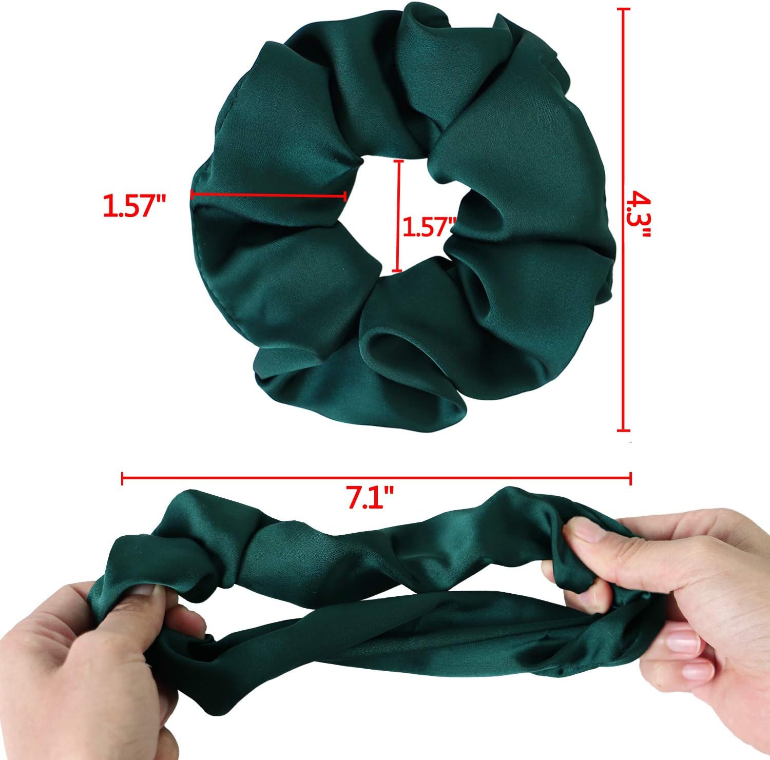 Thumbnail 4 de BETITETO Satin Scrunchies, Set of 6