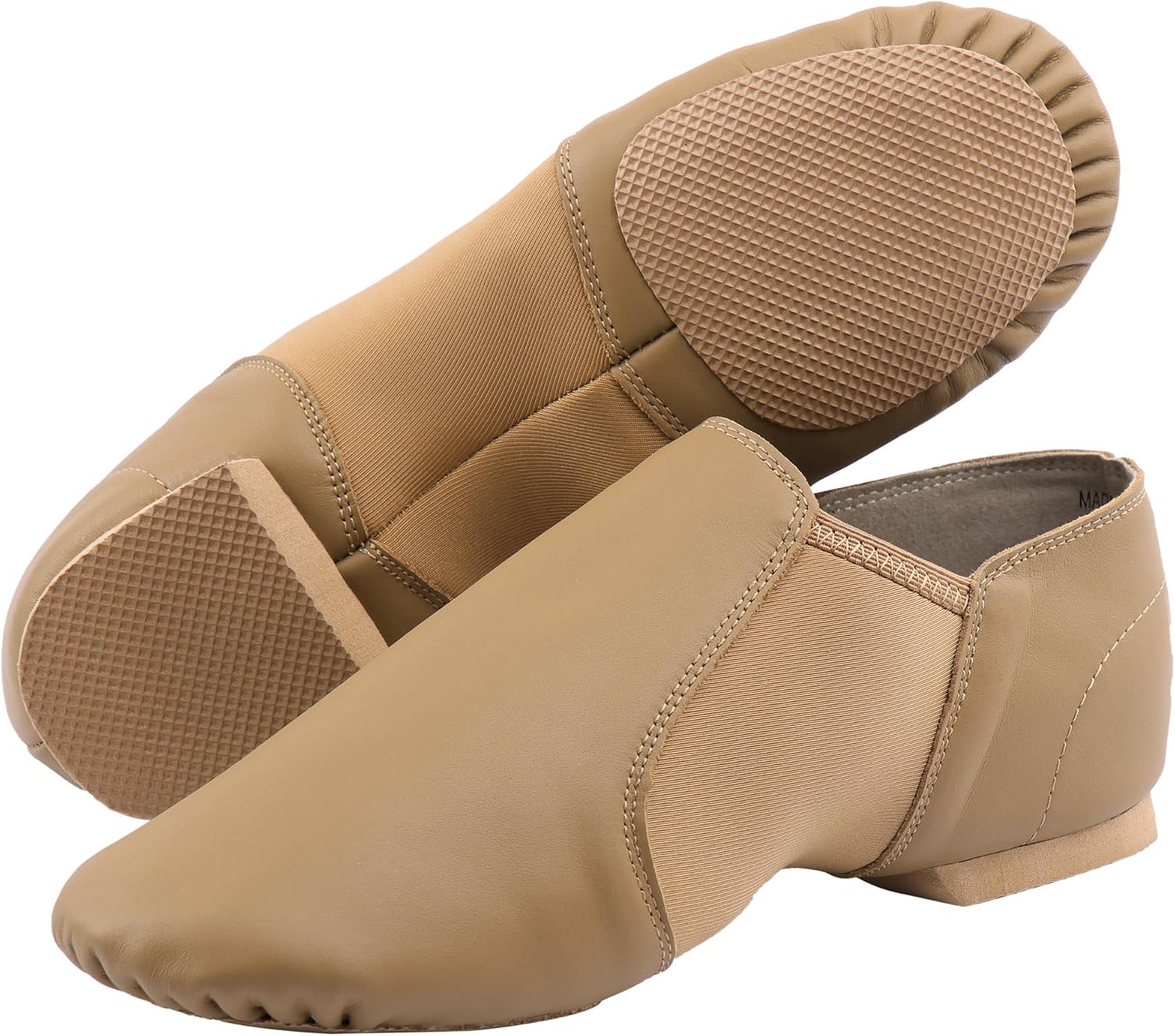 Thumbnail 4 de Linodes Unisex Leather Jazz Slip-On Dance Shoes 👞