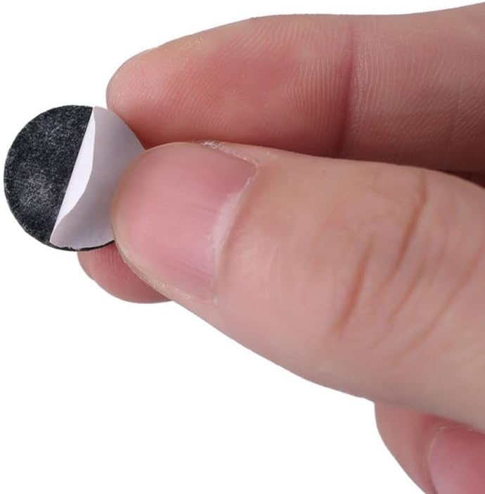 Detalle de SUPVOX 56C3R56T16J9HB2ZL Guitar Pick Grip Pads, Self-Adhesive Rubber, Black, 20-Pack